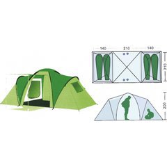 Палатка туристическая Remington (140+210+140)*210*200