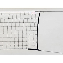 Сетка волейбольная официальная KV.Rezak со стальным тросом р.9,5х1м