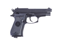 Пистолет пневматический Beretta M84 FS сплав, черный, (Blowback)