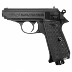 Пистолет пневматический Walther PPK/S (чёрный с чёрной рукояткой)