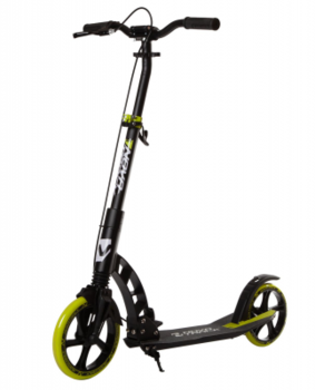 Самокат NOVATRACK Deft Pro 2021 (черный/лимонный)