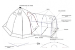 Тамбур Малый 2х2 м для палаток серии УП