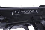 Пистолет пневматический Colt Defender (чёрный с чёрными пластиковыми накладками)