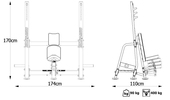Вертикальная скамья для жима Marbo Sport MP-L209